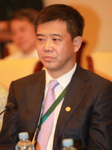 “2014綠公司年會”于4月20日-22日在廣西南寧舉行。上圖為廣州尚品宅配家具用品有限公司董事長李連柱。(圖片來源：新浪財經(jīng) 梁斌 攝)