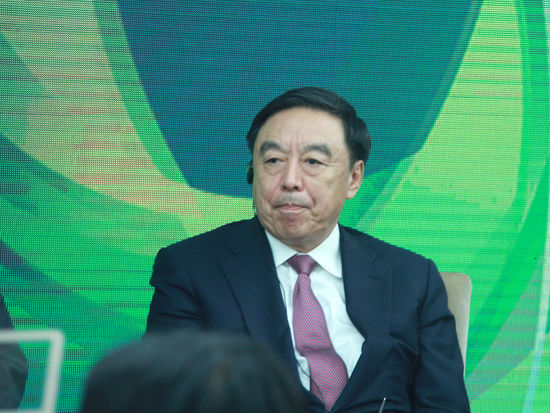 “2015中國綠公司年會”于4月20日在沈陽舉行。上圖為中國企業(yè)家俱樂部執(zhí)行理事長、永隆銀行董事長、原招商銀行行長馬蔚華。(圖片來源：新浪財經(jīng) 劉海偉 攝)